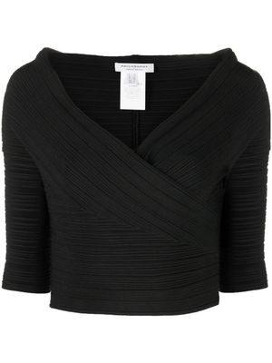 Philosophy Di Lorenzo Serafini haut en maille à coupe crop - Noir
