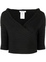 Philosophy Di Lorenzo Serafini haut en maille à coupe crop - Noir