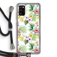 Gele kuif: Samsung Galaxy A41 Transparant Hoesje met koord