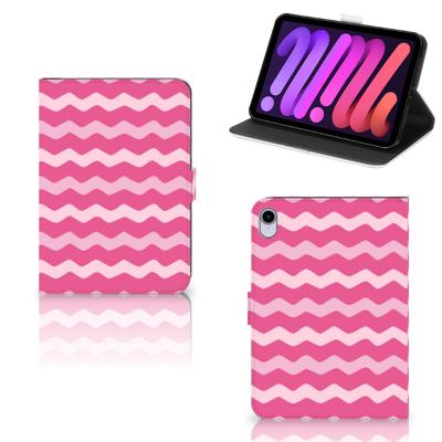 iPad Mini 6 (2021) Tablet Hoes Waves Pink iPad Mini 6 (2021) Tablet Hoes Waves Pink