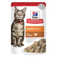 Hill&apos;s Adult nat kattenvoer met kalkoen maaltijdzakje multipack 4 trays (48 x 85 g)