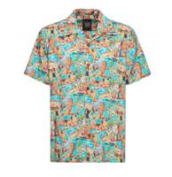 King Kerosin 50s Vacation Shirt Blue Heaven-L