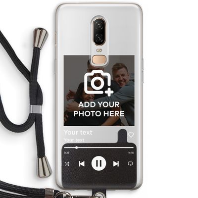 Music Player: OnePlus 6 Transparant Hoesje met koord