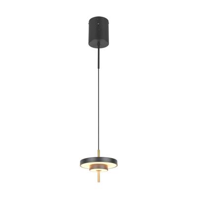 Trio Design hanglampKeaton zwart met goud Ø 20cm - 340210180