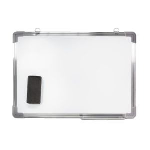 Magnetisch whiteboard met pennengoot en wisser 50 x 35 cm