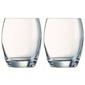 Whisky tumbler glazen - 6x - Malea serie - transparant - 300 ml