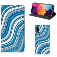 Samsung Galaxy A50 | Hoesje met Magneet | Waves Blue
