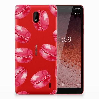 Nokia 1 Plus | Siliconen Case | Pink Macarons