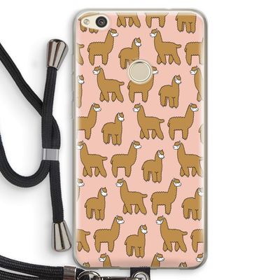 Alpacas: Huawei Ascend P8 Lite (2017) Transparant Hoesje met koord