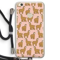 Alpacas: Huawei Ascend P8 Lite (2017) Transparant Hoesje met koord