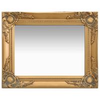 VidaXL Wandspiegel barok stijl 50x40 cm goudkleurig