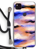 Donkere Wolken: Pixel 4a 5G Transparant Hoesje met koord