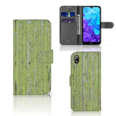 Huawei Y5 (2019) | Book Style Case | Green Wood