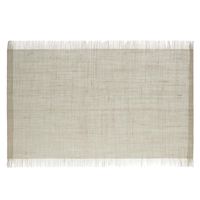 Rechthoekige placemat uni beige jute 45 x 30 cm