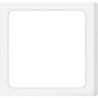 LED Downlight Vierkant Opbouw 18W - Koud Wit 6500K - Mat Wit Kunststof