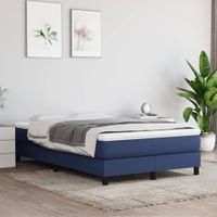 Boxspringframe stof blauw 120x200 cm - thumbnail