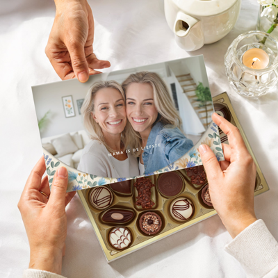 Gepersonaliseerde giftbox met Lindt pralines Classic - 200 gram