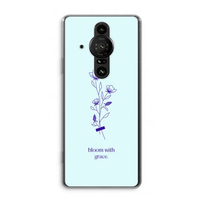 Bloom with grace: Sony Xperia Pro-I Transparant Hoesje