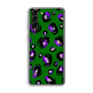 Green Cheetah: Samsung Galaxy S21 Plus Transparant Hoesje