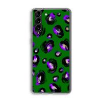 Green Cheetah: Samsung Galaxy S21 Plus Transparant Hoesje