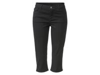 esmara Dames jeans capri (38, Zwart)