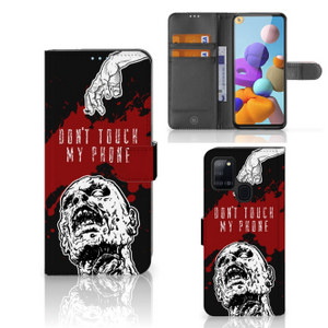 Samsung Galaxy A21s Portemonnee Hoesje Zombie Blood