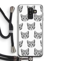 Kitten: Samsung Galaxy J8 (2018) Transparant Hoesje met koord