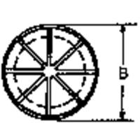 PB Fastener AF1093 Kabeldoorvoering Montagegat: 27.8 mm Klem-Ø (max.): 20.6 mm Plaatdikte (max.): 3.2 mm Polyamide Zwart 1 stuk(s)