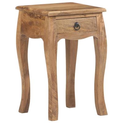 Nachtkastje 28x28x46 cm massief mangohout
