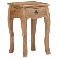 Nachtkastje 28x28x46 cm massief mangohout