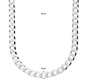 TFT Zilveren Ketting Gourmet 6,0 mm 50 cm