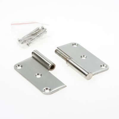 Intersteel Paumelle RVS links 89 x 89 x 2,5mm knoop 12mm