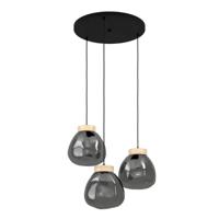 Stars of Light Ronde hanglampMagacela 3-lichts met smoke glas - 390319