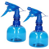 Plasticforte Waterverstuiver / plantenspuit - 3x - 330 ml - blauw - schoonmaakspuiten
