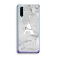 Ivory Marble: Huawei P30 Transparant Hoesje