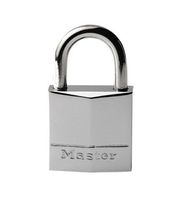 Masterlock 30mm - 17mm stainless steel shackle, 5mm diam. - double locking - 4-pi - 639EURD - thumbnail