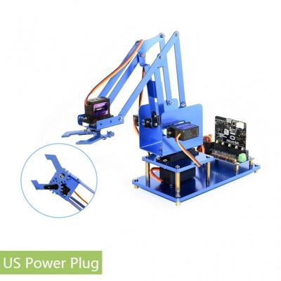 Waveshare 4-DOF metalen robot arm Kit voor micro: beetje ondersteuning Bluetooth ons stekker