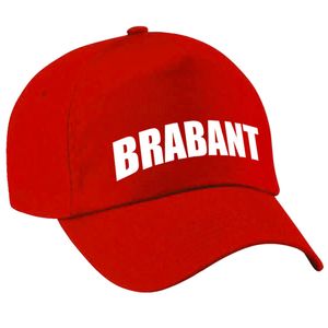 Brabant pet/cap rood volwassenen   -