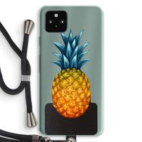 Grote ananas: Pixel 5a 5G Transparant Hoesje met koord