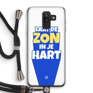 Laat de zon in je hart: Samsung Galaxy J8 (2018) Transparant Hoesje met koord