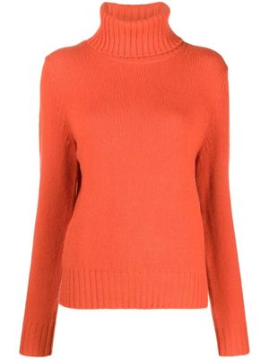 Polo Ralph Lauren pull en laine à col roulé - Orange