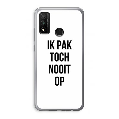 Ik pak nooit op: Huawei P Smart (2020) Transparant Hoesje