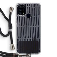 Moroccan stripes: Samsung Galaxy M31 Transparant Hoesje met koord