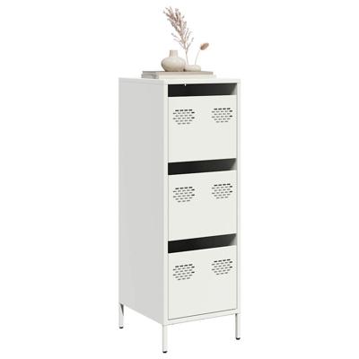 Hoge kast 39x35x103,5 cm staal zwart