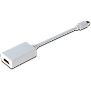 ASSMANN Electronic Mini DP -HDMI type A mini DisplayPort 1.1a HDMI type A Wit kabeladapter/verloopst