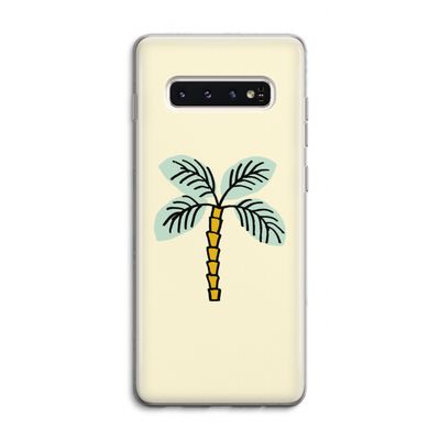 Palmboom: Samsung Galaxy S10 4G Transparant Hoesje