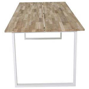 Fjôrd - Eettafel Naturel|Wit 200cm - Teakhout - Cirebon