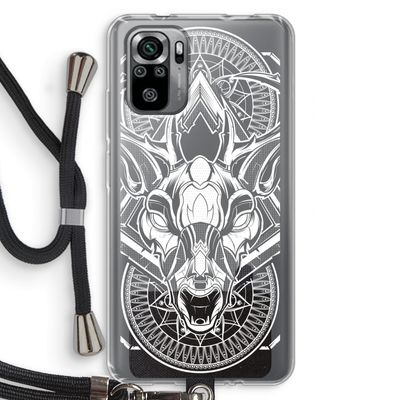 Oh Deer: Xiaomi Redmi Note 10S Transparant Hoesje met koord