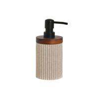 Zeepdispenser Home ESPRIT Bruin Zwart Beige Hars Acacia 10 x 8 x 17,5 cm