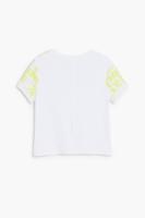 T-shirt met korte mouwen en lettering - YELLOW - 13/14